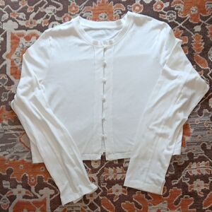 Aerie Cropped Cardigan Sweater